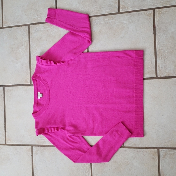J. Crew Sweaters - J. Crew hot pink sweater size M